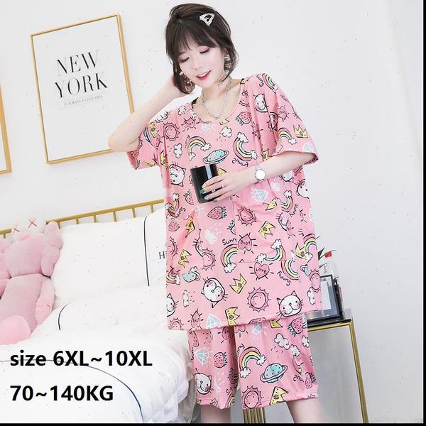 summer pajamas set plus size womens sleepwears 8xl 10xl100kg 140kg pyjamas pijama mujer short pants homewear, Black;red
summer pajamas set plus size womens sleepwears 8xl 10xl100kg 140kg pyjamas pijama mujer short pants homewear, Black;red