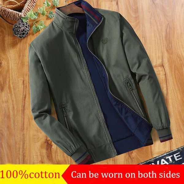 men's jackets cotton stand collar jacket men 2022 spring autumn zipper casual coats can be worn on both sides outerwear brand, Black;brown
men's jackets cotton stand collar jacket men 2022 spring autumn zipper casual coats can be worn on both sides outerwear brand, Black;brown
