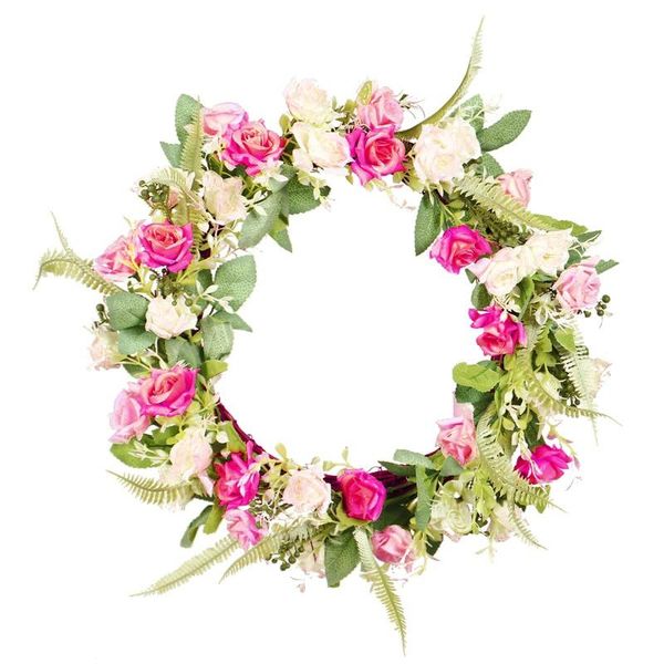 decorative flowers & wreaths rose artificial flower wreath home decoration wall hanging vine door garland round decora
decorative flowers & wreaths rose artificial flower wreath home decoration wall hanging vine door garland round decora