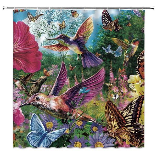 hummingbird butterfly shower curtain fantastic colorful natural beauty garden green jungle oil painting, 70x70 inch polyester
hummingbird butterfly shower curtain fantastic colorful natural beauty garden green jungle oil painting, 70x70 inch polyester