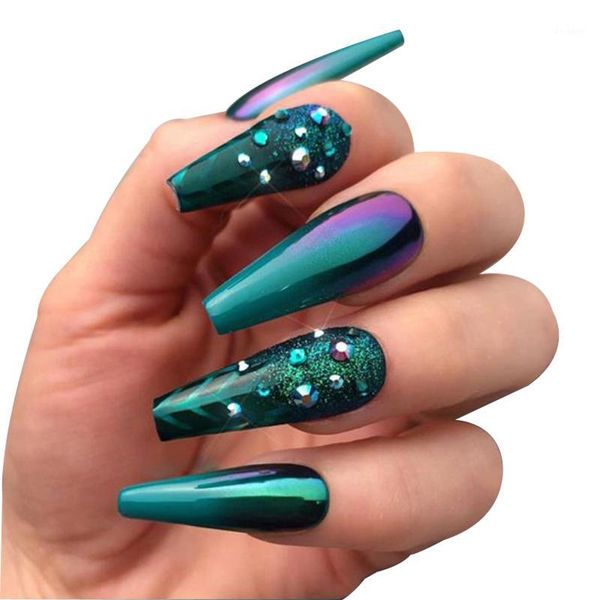 20pcs dark green false nails long detachable french fake nail ballet coffin tips with rhinestones press on art tool1, Red;gold
20pcs dark green false nails long detachable french fake nail ballet coffin tips with rhinestones press on art tool1, Red;gold