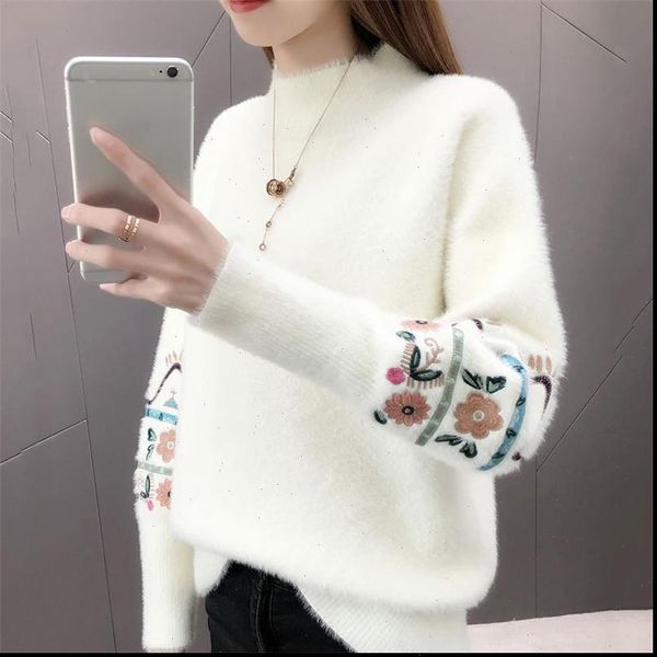 pink blue plus size womens sweaters loose lantern long sleeve embroidery autumn winter bottoming clothing ld1141, White;black
pink blue plus size womens sweaters loose lantern long sleeve embroidery autumn winter bottoming clothing ld1141, White;black