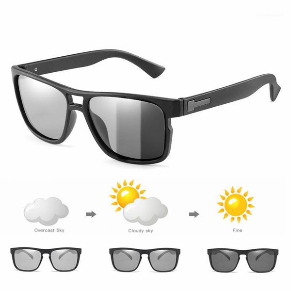 square pochromic sunglasses men polarized chameleon glasses driving shades sun change color male matte black oculos, White;black
square pochromic sunglasses men polarized chameleon glasses driving shades sun change color male matte black oculos, White;black