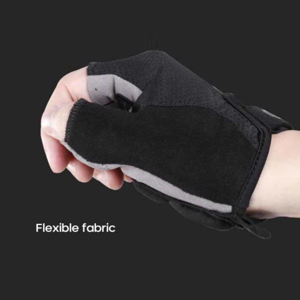 cycling gloves for physical activity wear-resistant half finger equipment absorption breathable reflective design, Black
cycling gloves for physical activity wear-resistant half finger equipment absorption breathable reflective design, Black