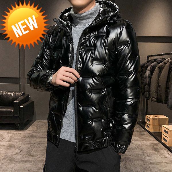 men's down jacket thicken trend and handsome man winter short 2021 new white duck shiny surface, Black
men's down jacket thicken trend and handsome man winter short 2021 new white duck shiny surface, Black