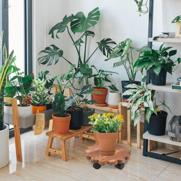 planters & pots 1pc movable flower pot stand rolling planter pallet tray (light brown)
planters & pots 1pc movable flower pot stand rolling planter pallet tray (light brown)
