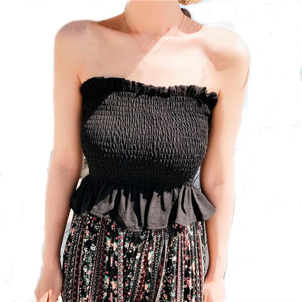 women's blouses & shirts 2021 summer fashion women sleeveless strapless off shoulder casual slim solid ruffles short top, White
women's blouses & shirts 2021 summer fashion women sleeveless strapless off shoulder casual slim solid ruffles short top, White