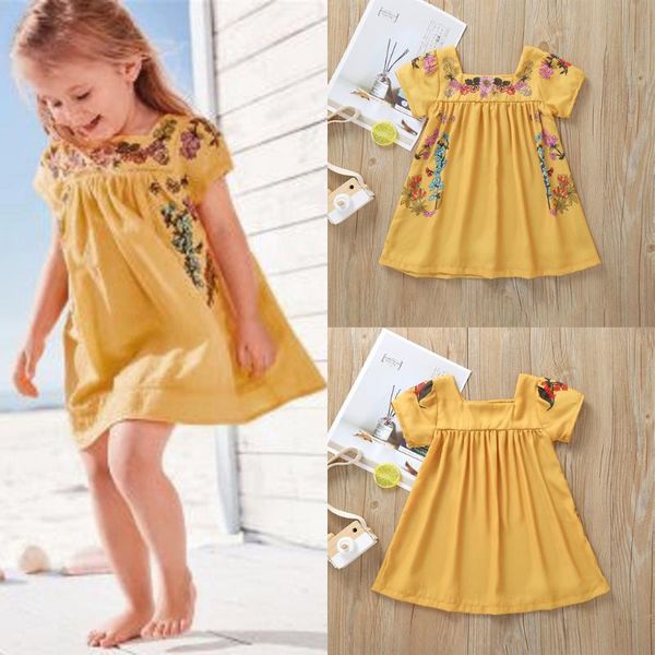girls dress summer toddler baby short sleeve floral print leisure princess casual clothes vestido infantil 2021 girl's dresses, Red;yellow
girls dress summer toddler baby short sleeve floral print leisure princess casual clothes vestido infantil 2021 girl's dresses, Red;yellow