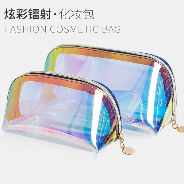cosmetic bags & cases fashionable laser transparent bag female portable skin care storage waterproof business travel toiletry
cosmetic bags & cases fashionable laser transparent bag female portable skin care storage waterproof business travel toiletry