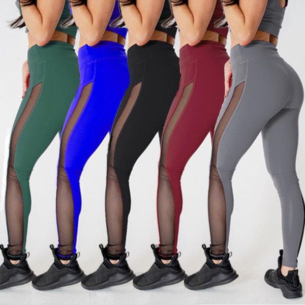 women's leggings 2021 style fashion women fitness casual legging see through high waist patchwork, Black
women's leggings 2021 style fashion women fitness casual legging see through high waist patchwork, Black