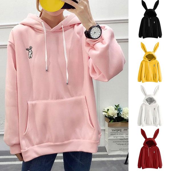 women's hoodies & sweatshirts cute hoodie women hoody ear girl long sleeve sweatshirt hooded coat aic88, Black
women's hoodies & sweatshirts cute hoodie women hoody ear girl long sleeve sweatshirt hooded coat aic88, Black