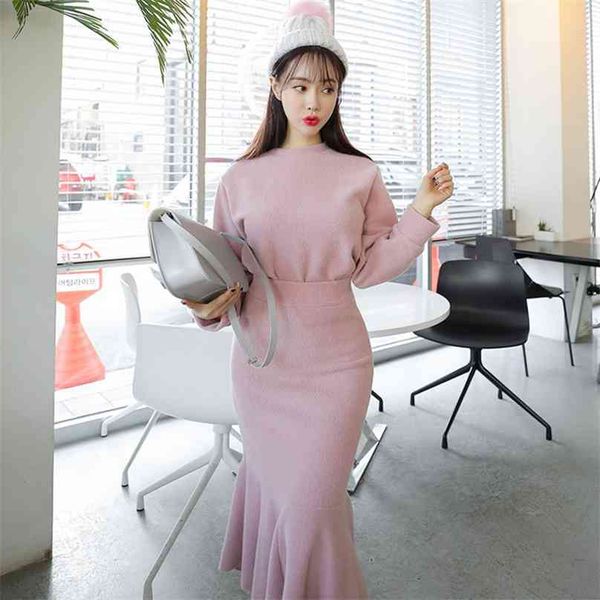 winter harajuku 2 piece sets korean ladies pink long sleeve and knitting maxi skirt party suit for women china clothing 210602, White
winter harajuku 2 piece sets korean ladies pink long sleeve and knitting maxi skirt party suit for women china clothing 210602, White