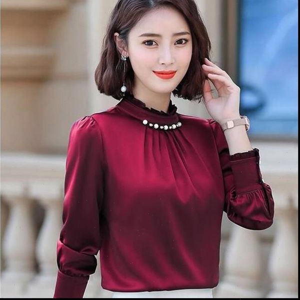 spring autumn style chiffon casual women shirts long sleeve green white wine red color blusas df3039
spring autumn style chiffon casual women shirts long sleeve green white wine red color blusas df3039