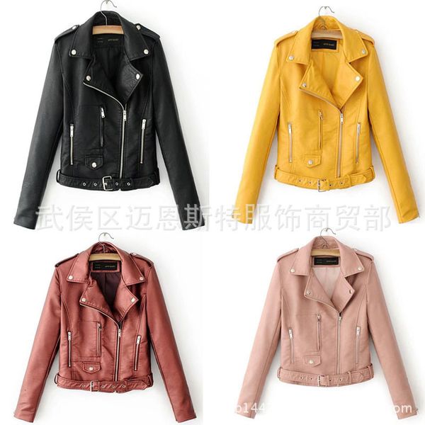 luxury women's jackets 2021 small leather women's short korean slim fit motorcycle pu et, Black;brown
luxury women's jackets 2021 small leather women's short korean slim fit motorcycle pu et, Black;brown