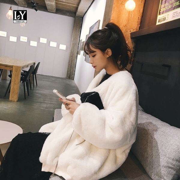 sweaters autumn winter fluffy thicken women loose solid open stitch black white soft warm faux fur coats, White;black
sweaters autumn winter fluffy thicken women loose solid open stitch black white soft warm faux fur coats, White;black