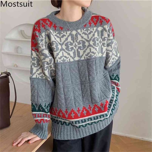 korean vintage thick knitted pullover sweater women spring full sleeve o-neck fashion female jumpers femme 210513, Black
korean vintage thick knitted pullover sweater women spring full sleeve o-neck fashion female jumpers femme 210513, Black