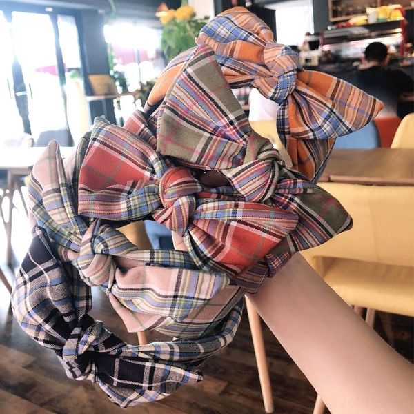 1um0 koreanrabbit ear plaid cloth big bow plaid heads bandhairband simple small fresh headdress hairdress, Silver
1um0 koreanrabbit ear plaid cloth big bow plaid heads bandhairband simple small fresh headdress hairdress, Silver