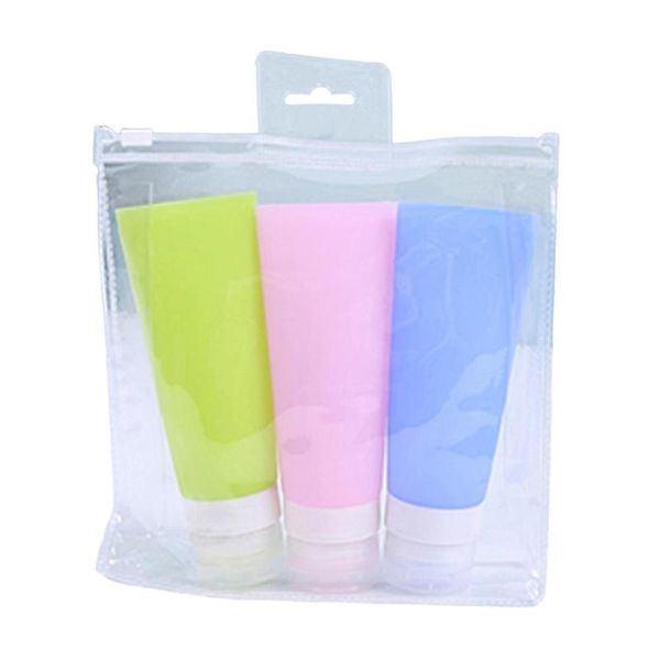 3pcs 38/60/80ml refillable travel bottle silicone kit packing press for lotion shampoo shower gel empty containers storage bottles & jars
3pcs 38/60/80ml refillable travel bottle silicone kit packing press for lotion shampoo shower gel empty containers storage bottles & jars