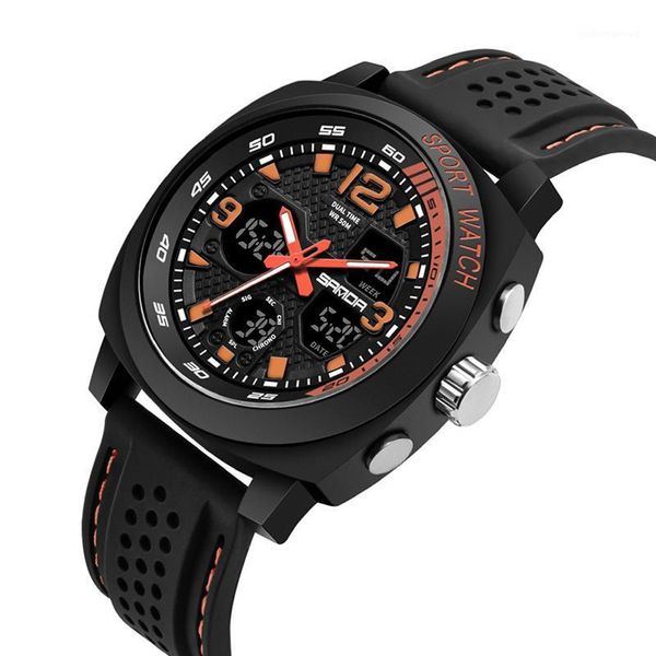 wristwatches men's multifunction led electronic sports outdoor military watch 30m waterproof dual display satch timing watches 790, Slivery;brown
wristwatches men's multifunction led electronic sports outdoor military watch 30m waterproof dual display satch timing watches 790, Slivery;brown