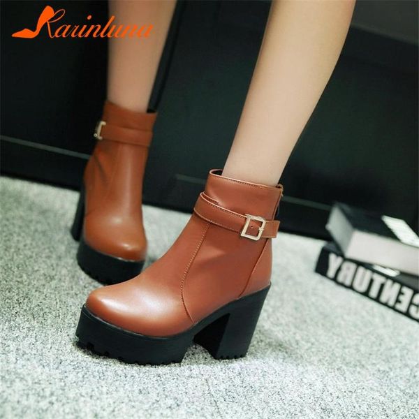 boots karin fashion high qaulity shoes woman buckel straps round toe leisure ankle femlae zip platform solid, Black
boots karin fashion high qaulity shoes woman buckel straps round toe leisure ankle femlae zip platform solid, Black