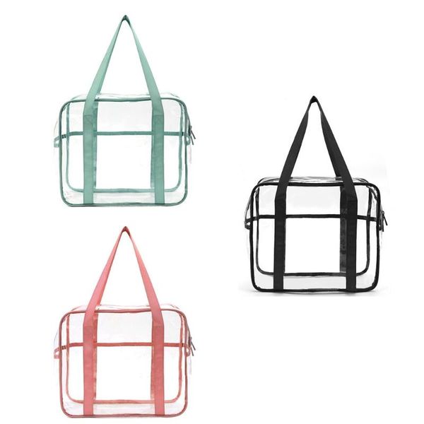 storage bags large capacity clear pvc tote bag waterproof transparent zippered toiletry carry pouch makeup cosmetic beach dropship
storage bags large capacity clear pvc tote bag waterproof transparent zippered toiletry carry pouch makeup cosmetic beach dropship