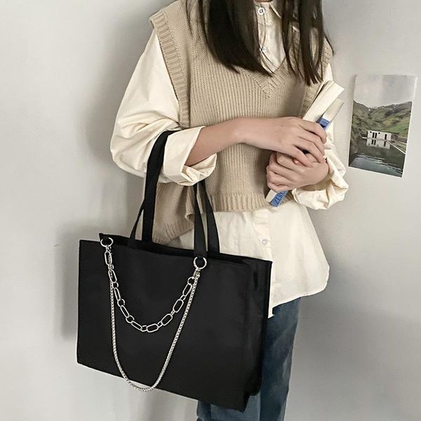 evening bags hylhexyr women's black chain shoulder bag ins versatile tote simple large capacity hand polyester fiber purses and handbag
evening bags hylhexyr women's black chain shoulder bag ins versatile tote simple large capacity hand polyester fiber purses and handbag
