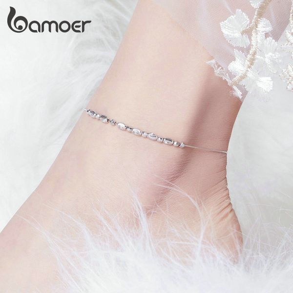 bamoer 925 sterling slide beads silver anklet for women charm bracelet of leg ankle foot accessories fashion sct010, Red;blue
bamoer 925 sterling slide beads silver anklet for women charm bracelet of leg ankle foot accessories fashion sct010, Red;blue