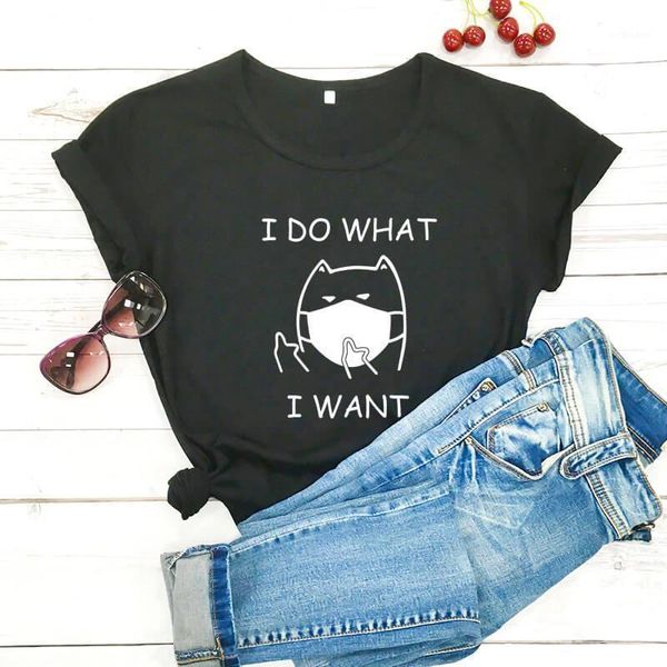 women's t-shirt i do what want cute cat 2021 female funny t shirt quarantine gift life shirts, White
women's t-shirt i do what want cute cat 2021 female funny t shirt quarantine gift life shirts, White