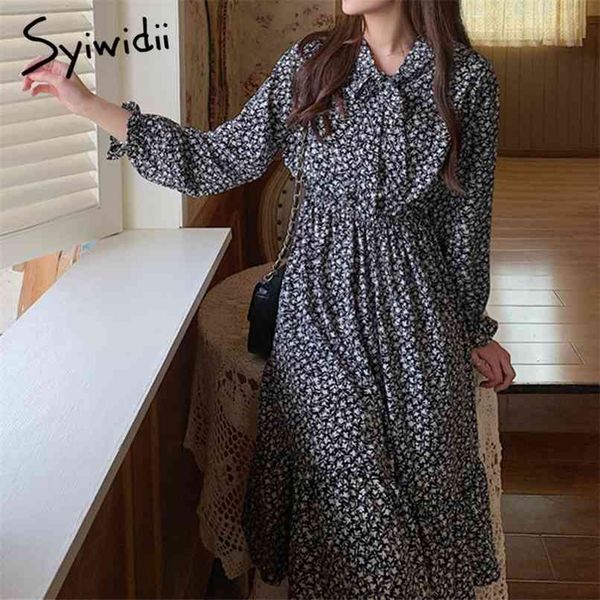 dresses for women spring summer chiffon long sleeve midi black floral casual a-line elastic high waist 210607, Black;gray
dresses for women spring summer chiffon long sleeve midi black floral casual a-line elastic high waist 210607, Black;gray