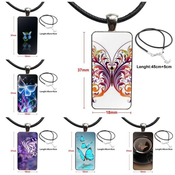 pendant necklaces beauty colorful butterfly for women wedding stainless steel color glass cabochon with rectangle shaped choker necklace, Silver
pendant necklaces beauty colorful butterfly for women wedding stainless steel color glass cabochon with rectangle shaped choker necklace, Silver