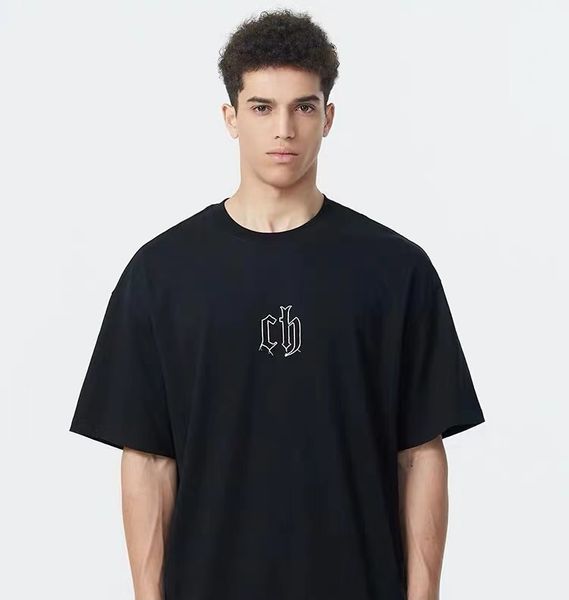 chinism 2021ss ch needlework solid color basic t-shirt men's american fashion brand 5 / loose short sleeve, White;black
chinism 2021ss ch needlework solid color basic t-shirt men's american fashion brand 5 / loose short sleeve, White;black