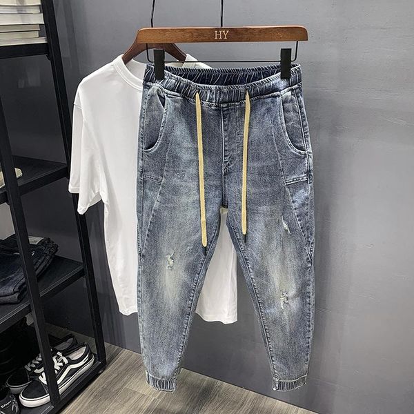 men's jeans spring autumn 2021 loose korean light-colored harlan beam pants casual tooling brand male students pencil, Blue
men's jeans spring autumn 2021 loose korean light-colored harlan beam pants casual tooling brand male students pencil, Blue