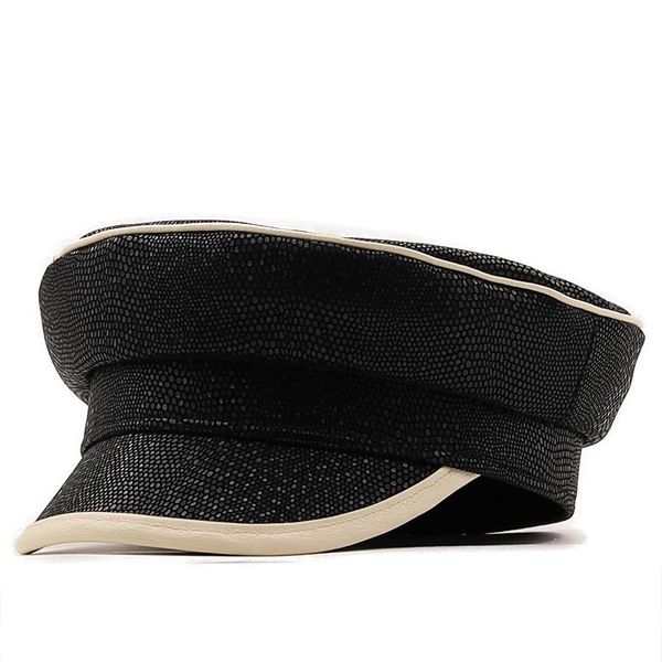 berets lady beret winter pu leather black beige hat short button women's casquette flat, Blue;gray
berets lady beret winter pu leather black beige hat short button women's casquette flat, Blue;gray