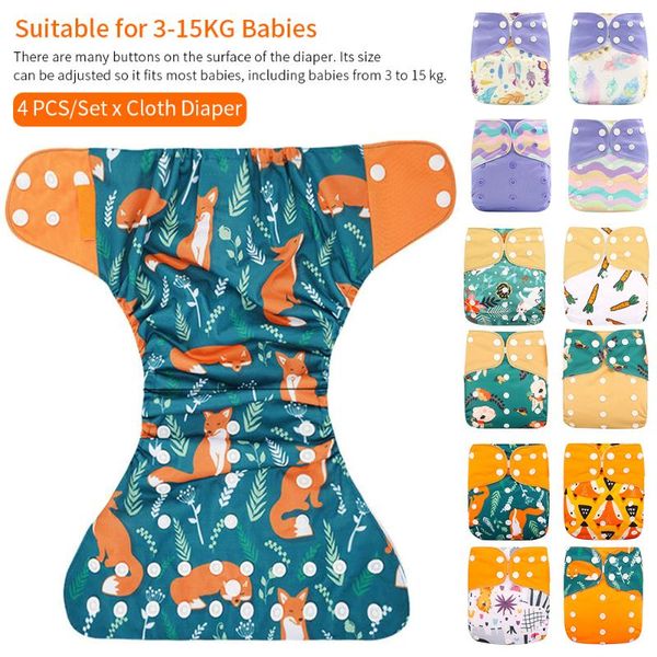 4pcs/set toddler printed no insert cloth diaper pocket for baby soft breathable and waterproof three layers diapers
4pcs/set toddler printed no insert cloth diaper pocket for baby soft breathable and waterproof three layers diapers