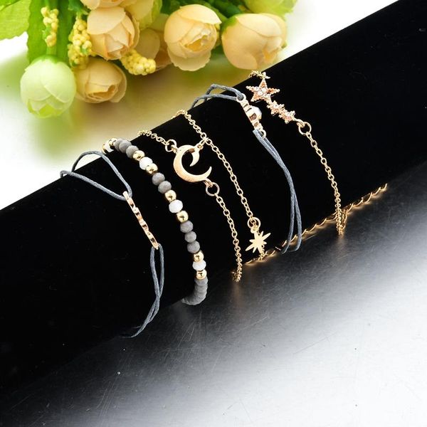 charm bracelets attractto 6 pcs/set love moon&star for women tassel bracelet bohemian jewelry friendship sbr190157, Golden;silver
charm bracelets attractto 6 pcs/set love moon&star for women tassel bracelet bohemian jewelry friendship sbr190157, Golden;silver