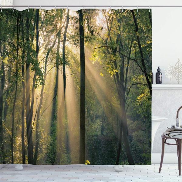 shower curtains forest curtain morning sunrays through trees summertime countryside scenic view bathroom decor set with hooks 70" long
shower curtains forest curtain morning sunrays through trees summertime countryside scenic view bathroom decor set with hooks 70" long