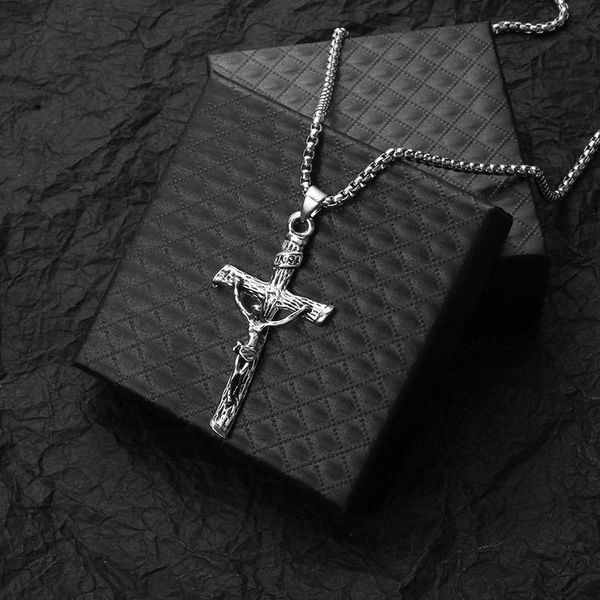 pendant necklaces stainless steel silver cross chain necklace for women men hip hop accessory fashion jesus christ gift
pendant necklaces stainless steel silver cross chain necklace for women men hip hop accessory fashion jesus christ gift