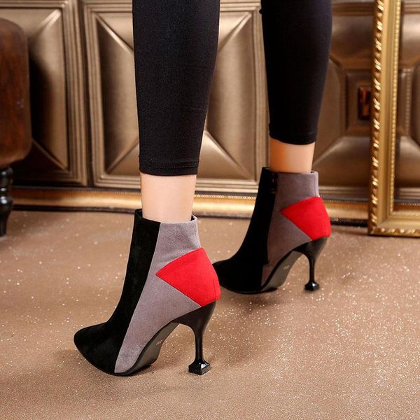boots cresfimix botas femininas women fashion sweet multi color pointed toe stiletto heel for autumn winter c6484c, Black
boots cresfimix botas femininas women fashion sweet multi color pointed toe stiletto heel for autumn winter c6484c, Black