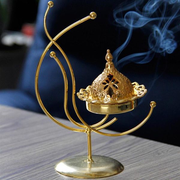 golden wrought iron aroma diffuser mini pagoda incense burner household censer metal stove home decor fragrance lamps
golden wrought iron aroma diffuser mini pagoda incense burner household censer metal stove home decor fragrance lamps