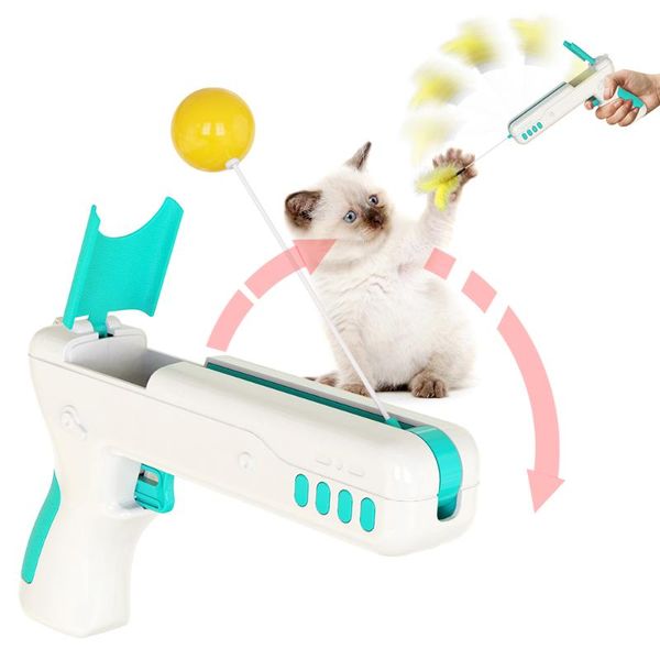 cat toys funny interactive toy with feather&ball original stick gun for kittens puppies small dogs pet products drop
cat toys funny interactive toy with feather&ball original stick gun for kittens puppies small dogs pet products drop