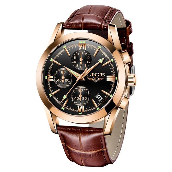 wristwatches 2021 lige watch men sport quartz fashion leather clock mens watches waterproof business relogio masculino, Slivery;brown
wristwatches 2021 lige watch men sport quartz fashion leather clock mens watches waterproof business relogio masculino, Slivery;brown