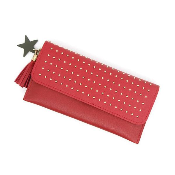 wallets women's retro rivet multifunction wallet long ladies solid color purse pocket womens black multicolor, Red;black
wallets women's retro rivet multifunction wallet long ladies solid color purse pocket womens black multicolor, Red;black