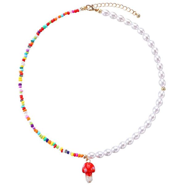 pendant necklaces cosyoo 2021 bohemia beaded ethnic faux pearl mushroom charm necklace handmade chain women party jewelry gift, Silver
pendant necklaces cosyoo 2021 bohemia beaded ethnic faux pearl mushroom charm necklace handmade chain women party jewelry gift, Silver
