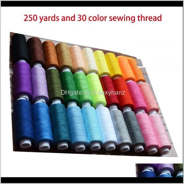 yarn clothing fabric apparel drop delivery 2021 30pcs 250 yards thread polyester hine embroidery hand sewing threads steering-wheel diy craf, Black;white
yarn clothing fabric apparel drop delivery 2021 30pcs 250 yards thread polyester hine embroidery hand sewing threads steering-wheel diy craf, Black;white