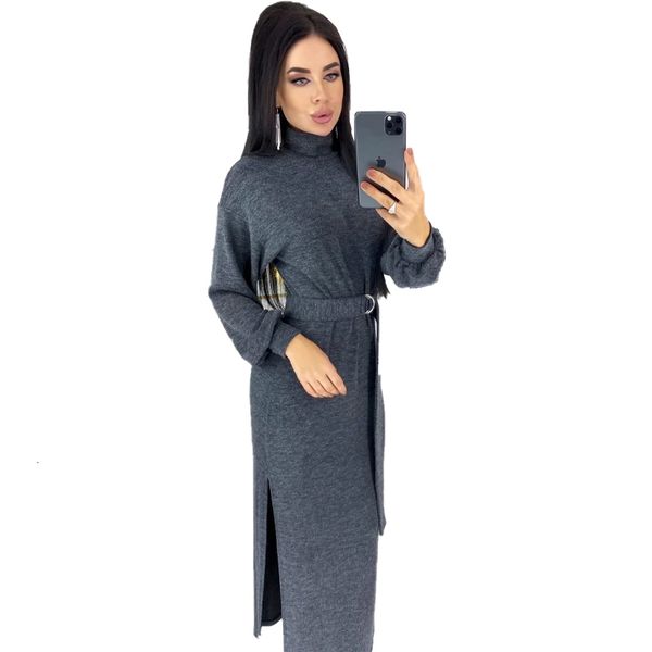 dresses women vintage lantern sleeve sashes side split solid a line turtleneck elegant 2021 spring office lady casual dress, Black;gray
dresses women vintage lantern sleeve sashes side split solid a line turtleneck elegant 2021 spring office lady casual dress, Black;gray