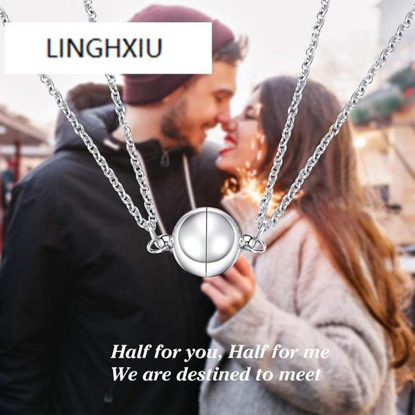 chains 1 pair magnetic couple necklaces for women men attraction matching gifts boyfriend girlfriend frienship wholesale jewelry, Silver
chains 1 pair magnetic couple necklaces for women men attraction matching gifts boyfriend girlfriend frienship wholesale jewelry, Silver