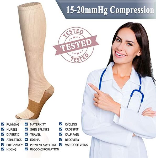 men's socks s-xxl compression men women flight travel elastic tube edema pregnant varicose veins hiking running marathon, Black
men's socks s-xxl compression men women flight travel elastic tube edema pregnant varicose veins hiking running marathon, Black