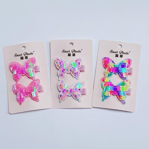 hair accessories 24sets fashion sequin gradient rainbow color cartoon barrettes glitter butterfly clips boutique headwear, Slivery;white
hair accessories 24sets fashion sequin gradient rainbow color cartoon barrettes glitter butterfly clips boutique headwear, Slivery;white