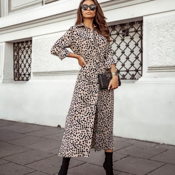 casual dresses vintage leopard print midi dress woman autumn fashion long sleeve polka dot for women 2021 boho shirt robe femme, Black;gray
casual dresses vintage leopard print midi dress woman autumn fashion long sleeve polka dot for women 2021 boho shirt robe femme, Black;gray