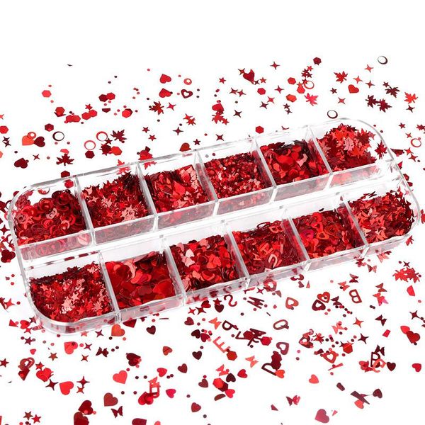 nail art decorations sparkly red love heart sequins for valentines day manicure design holographic glitter flakes charms, Silver;gold
nail art decorations sparkly red love heart sequins for valentines day manicure design holographic glitter flakes charms, Silver;gold